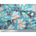thumbnail image 3 of Soimoi polyester Crepe Fabric Leaves & Wild Flower Print Fabric by Yard 52 Inch Wide, 3 of 3