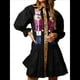 thumbnail image 1 of Vestido Camisero de Cascanueces para Mujer, con Brillo Navideño, Sudadera de Papá , Minivestido Tipo Suéter Negro XXXL, 1 of 6