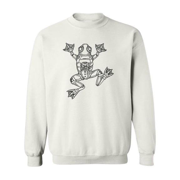 Steampunk Frog  Sweatshirt Men -Image by Shutterstock, Male x-Large