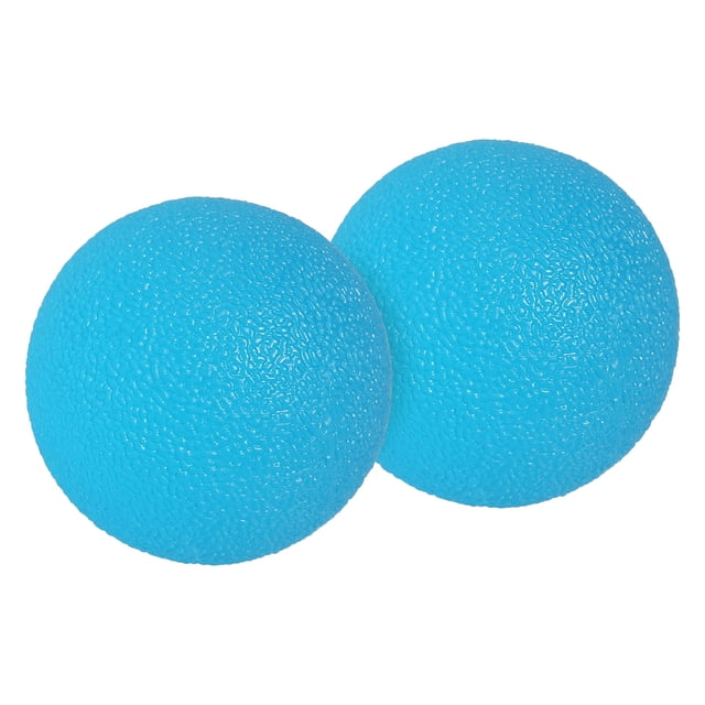 Pelotas de ejercicio para las manos Uxcell, pelotas de estrés para apretar para adultos, equipo de fortalecimiento de agarre, azul