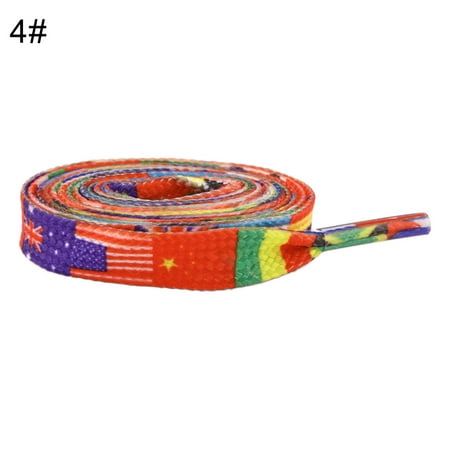

Taluosi 50/80/100/120cm Camouflage Stripe Colorful Sneaker Shoelaces Flat Shoe String
