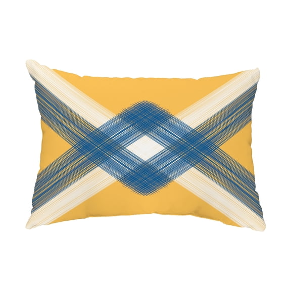 Simply Daisy, 14" x 20" String Art Yellow Decorative Nautical Outdoor Pillow
