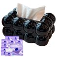 thumbnail image 3 of Caja Pañuelos para Sala Estar Lujo Ligero Alta Gama Caja Papel Creativa Caja Almacenamiento Servilletas Mesa Comedor Caja Papel (negro), 3 of 9
