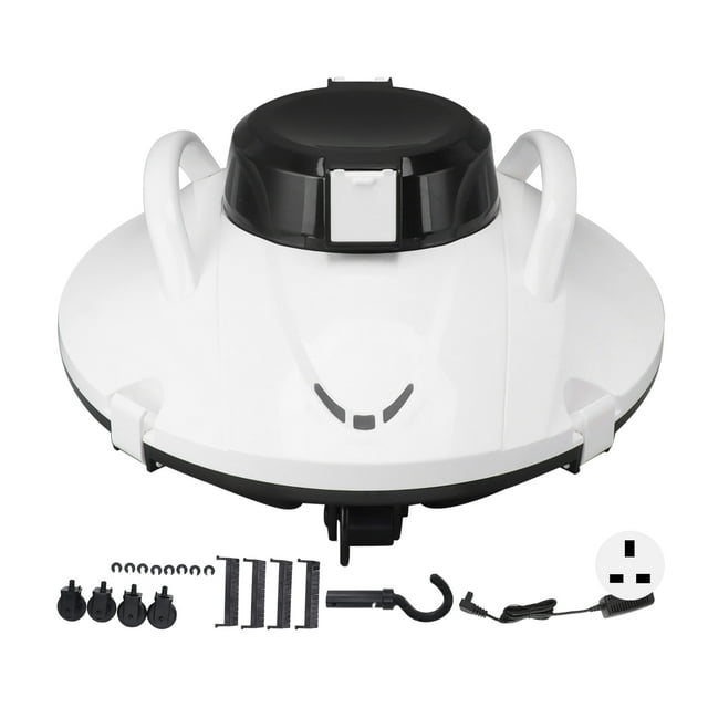 Cordless Robotic Pool Cleaner, Water Resource Exploration Self Parking IPX8 Waterproof Swimming Pool Cleaning Robot Adaptive Movement Speed For Small Stones