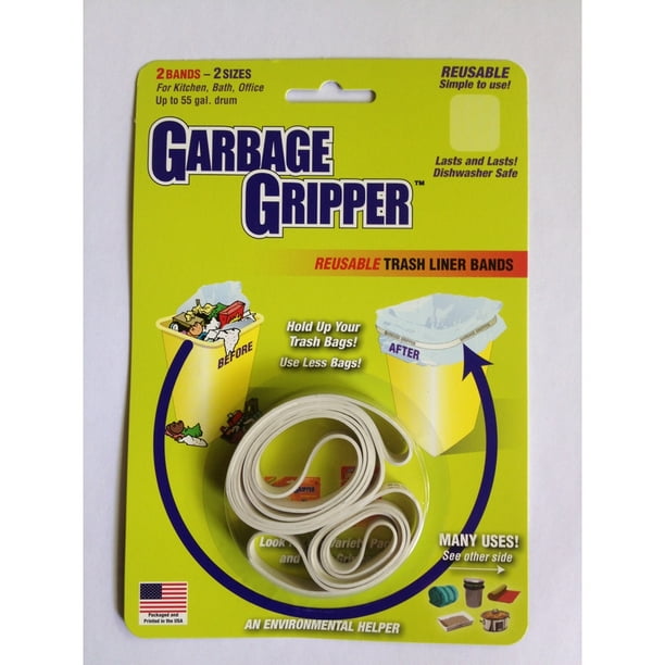 Garbage Gripper Trash Liner Bands Rubber Pack of 24