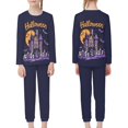 thumbnail image 4 of DISNIMO Purple Halloween Pjs for Kids Girls Pajamas for 11 Year Olds Long Sleeve Pj Set Kids 2 Piece Pjs for Girls Long Pants and Long Sleepwear Sets for Children Boys, 4 of 7