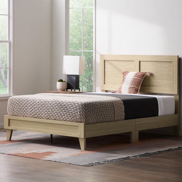 Rest Haven Kent Wood Platform Bed, Twin XL, Natural