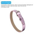 thumbnail image 4 of Uxcell 8mm PU Bracelet Straps Slide Wristbands, 20 Pcs Adjustable Blank, Mix Colors, 4 of 5
