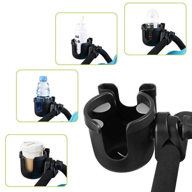 Stroller Cup Holder with Phone Holder, Bike Cup Holder, 2-in-1