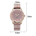 thumbnail image 6 of Walbest Women Wrist Watch Three-Hand Stainless Steel Watch, Faux Leather Strap Round Dial Precise Time Display Ladies Quartz Watch Birthday Anniversary Gift, 6 of 6