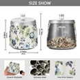thumbnail image 2 of Yayeee Ashtray with Lid for Cigarette Smokeless Stainless Steel Home Ash Holder, Light Floral Pattern, 2 of 7