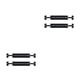 thumbnail image 1 of Vogacara 2 piezas de futbolín universal, marcador de marcador de fútbol, ​​máquina de fútbol para mesas estándar, piezas negras Negro 2piezas, 1 of 6