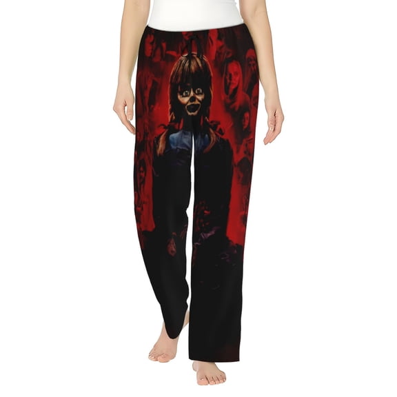 Annabelle Women's Pajama Pants, Comfy All Over Print Lounge Pants Casual Sleepwear with Pockets & Drawstring