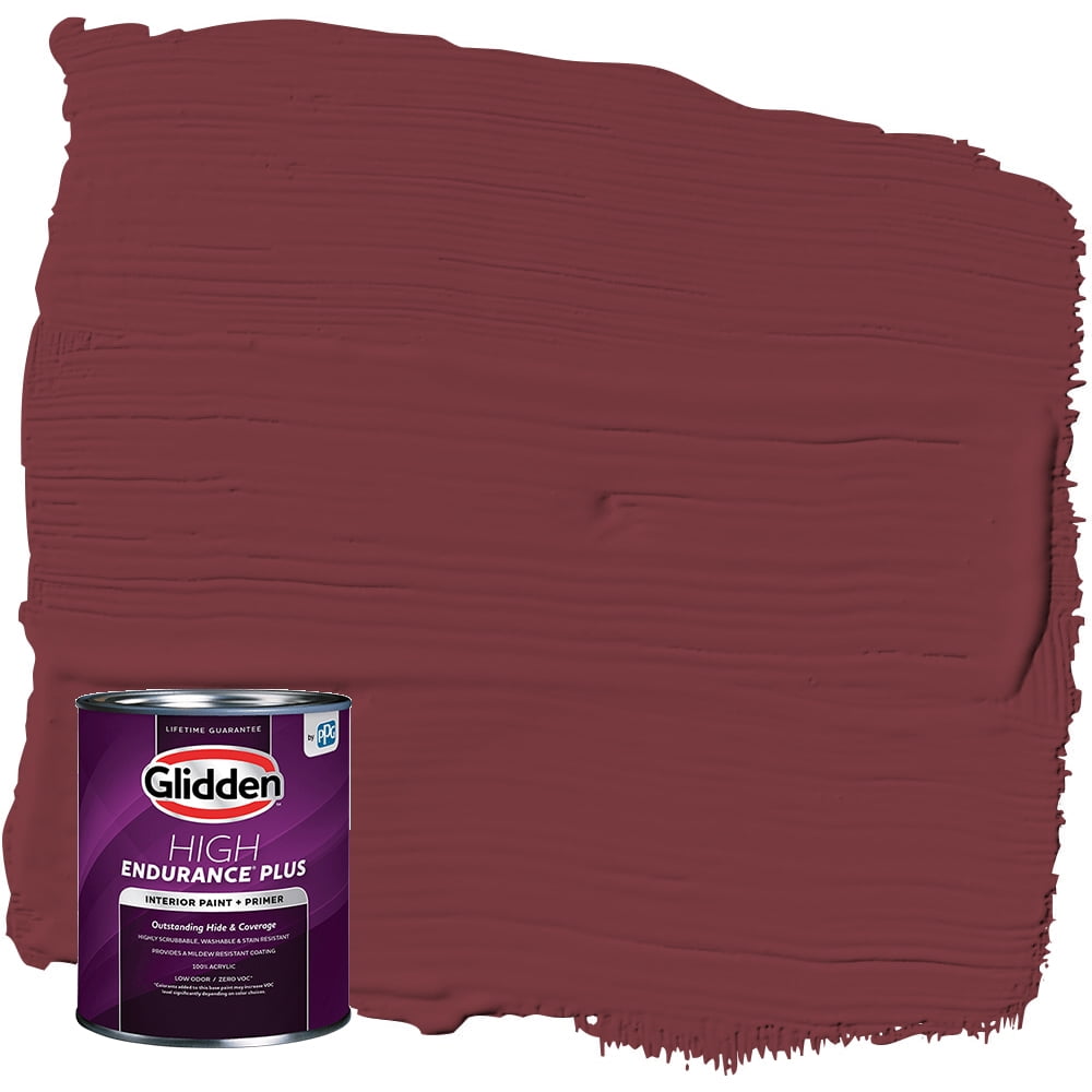 Glidden High Endurance Plus Interior Paint and Primer, Classic Burgundy