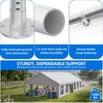 thumbnail image 4 of Dextrus 20x40FT Premium Wedding Event Party Tent with Galvanized Ripple Structure Includes Spacious White Roof, Detachable PVC Sidewalls & 4 Convenient Storage Bags Ideal for Commercial Use, 4 of 10
