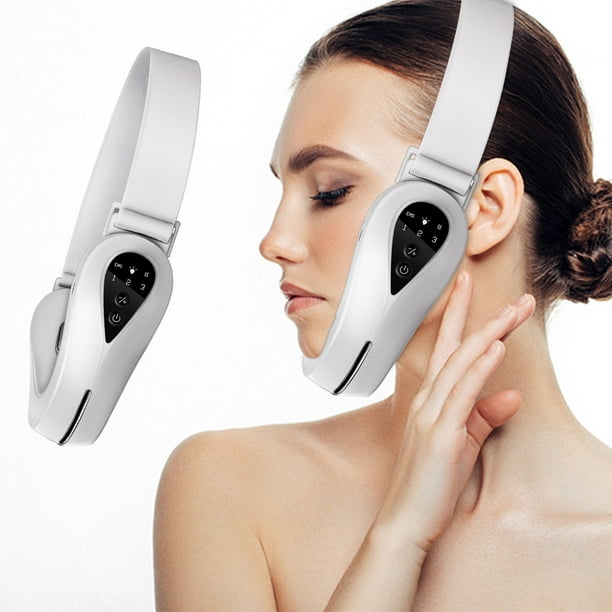 Fiudx Masajeador Facial, Dispositivo Vibratorio En Forma de V, Potenciador de La Piel En Doble Luz, Solución Antienvergecimiento, Experiencia de Spa En Casa, Regalo para Mujeres, Control Remoto Inalá