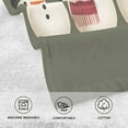 thumbnail image 5 of Yayeee 100% Cotton Hand Towels for Bathroom 16" x 28" Soft Absorbent Kitchen Towel, Beige Snowmen, 5 of 7