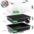 thumbnail image 2 of Seed Starter Tray with DomeSets XL Cell Seedling Trays(Total Cells) Plant Germination Tray with Humidity Vented Lid and Base Mini Propagator Plant house for Seed Growing, 2 of 9