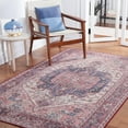 thumbnail image 4 of SAFAVIEH Tucson Jayma Traditional Machine Washable Area Rug, 6' x 6' Square, Beige/Pink, 4 of 15