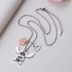 thumbnail image 4 of Collar MIXJOY Ohana Significa Familia Colgante de Plata 3 cm, 4 of 6