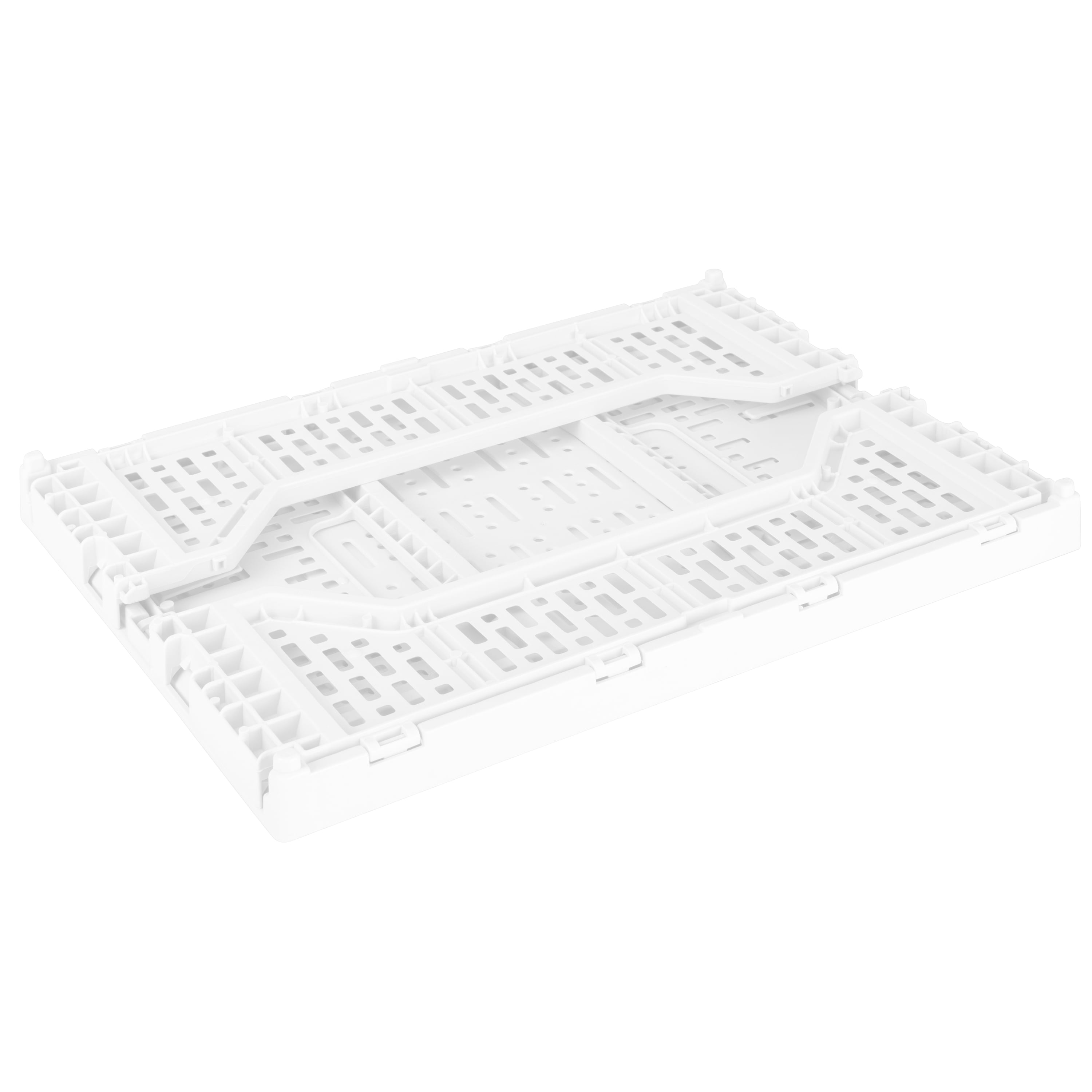 Simplify 15LT Collapsible Plastic Storage Crate in White