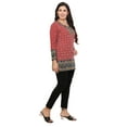 thumbnail image 4 of Maple Clothing Short Kurta Indian Tunics Kurti Top Women's India Apparel (Red, 3XL), 4 of 6