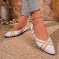 thumbnail image 6 of FRSASU Women's Flats Shoes Pointed Toe Knit Ballet Comfortable Dressy Slip On Flat Classic Ballet office Work Shoes Purple, 6 of 9