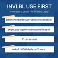thumbnail image 2 of TapeCase INVLBL-039 Use First Inventory Label Circular Adhesive Label Orange 2 in 1000 Packs 1 Count, 2 of 3