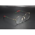 thumbnail image 3 of GUCCI GG0396O 001 Aviator Gold Multicolor Gold Demo Lens 56mm Women's Eyeglasses, 3 of 5