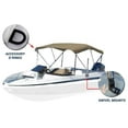 thumbnail image 2 of Summerset by Eevelle USA, SS-543B, Marine Grade 600D Outboard Watercraft 3-Bow Bimini Top Boat Vehicle Canvas Cover, 54" High Frame, 1” Aluminum Frame, Hardware, Straps and Storage Boot, Silver, 2 of 11