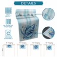 thumbnail image 6 of Summer Ocean Table Runner 70 Inches, Nautical Coastal Conch Starfish Coral Ombre Blue Bed Runner Dresser Scarves Tabletop for Indoor Outdoor Parties/Ceremony/Banquet, 13" x 70", 6 of 9