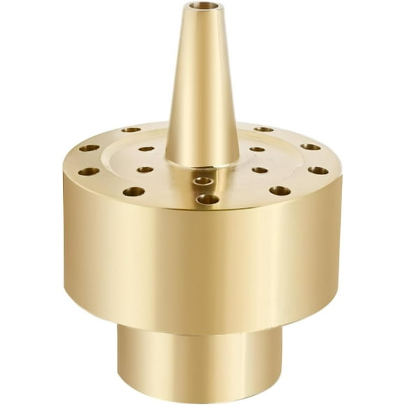 shiyou-Fountain Nozzle 3/4" Brass Column Multi-Directional Jet Pond Fountain Nozzle for Outdoor Garden Decoration, Small to Medium Ponds or Water Features