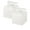 White, variant on 2 Pack Tissue Box Cover, Refined PU Leather Square Holder, Cube Decorative Organizer for Bathroom Vanity Countertop, Night Stands, Office Desk & Car, 5"x5"x5", White