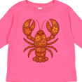 thumbnail image 4 of Inktastic Lobster Cute Vacation Girls Long Sleeve Toddler T-Shirt, 4 of 5