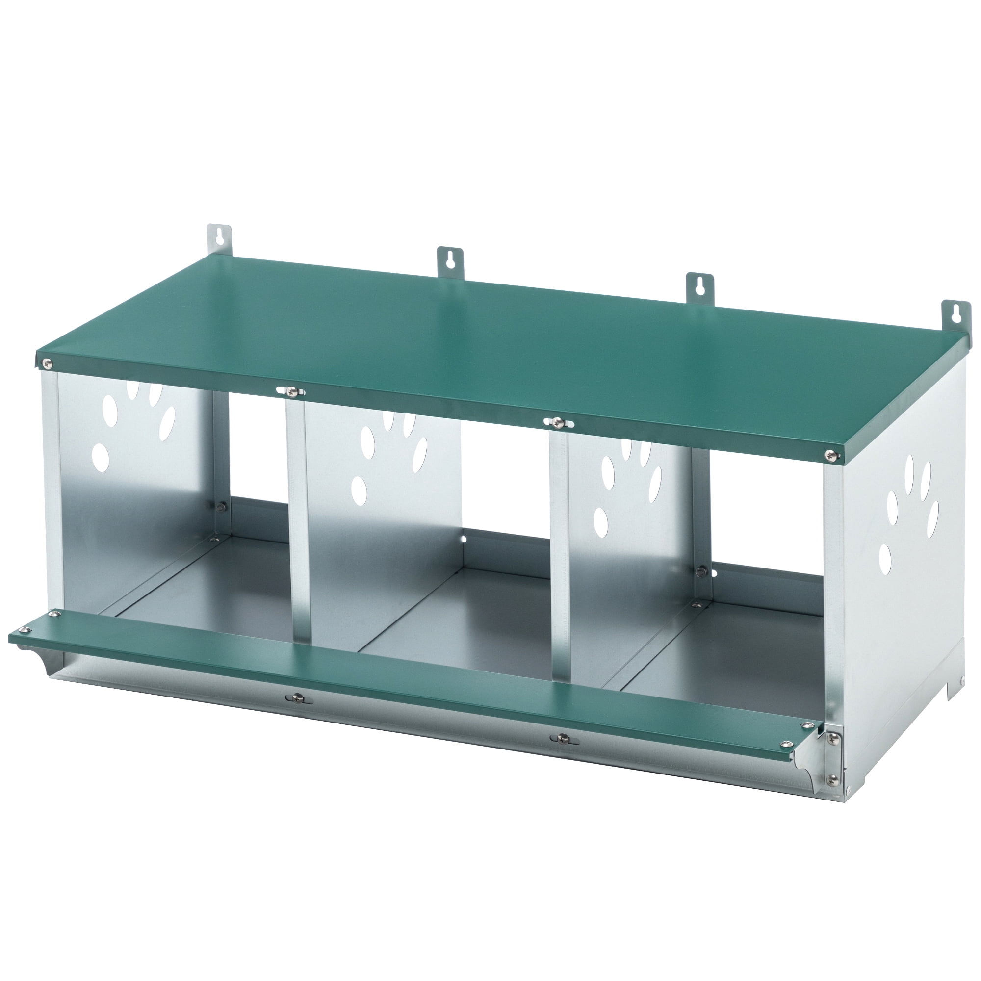 Metal Nesting Boxes for Chicken, 3 Compartment Nesting Box, Galvanized steel Nesting Boxes for Hens