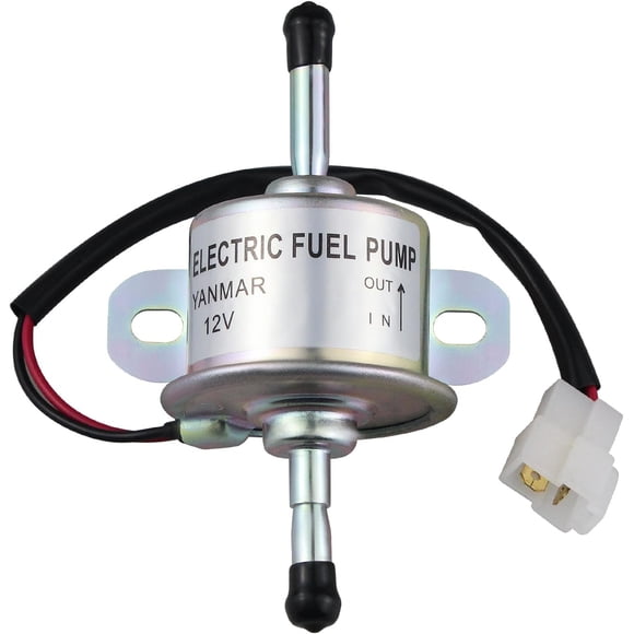 DC 12V Electronic Fuel Feed Pump Low Pressure Aftermarket Replacement Parts Compatible for Yanmar 4TNV88 3TNV88 Fine For Car Carburetor Motorcycle ATV 20.OEM#:129612-52100. -
