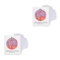 thumbnail image 1 of Qarigey 1 caja de toallitas absorbentes para el control de aceite, toallitas de limpieza profunda para oficina, viajes, casa, accesorios, color morado Violeta 2piezas Qarigey CBP263362, 1 of 5