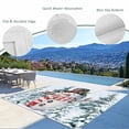 thumbnail image 6 of Outdoor Rug 6x9 ft Christmas Snowman Red Bird Waterproof Outdoor Patio Rug Mat Non Slip Outside Area Rugs Carpet for RV,Camping,Porch,Deck,Pool,Balconybackyard,Winter Blue Snowy Pine Forests, 6 of 9
