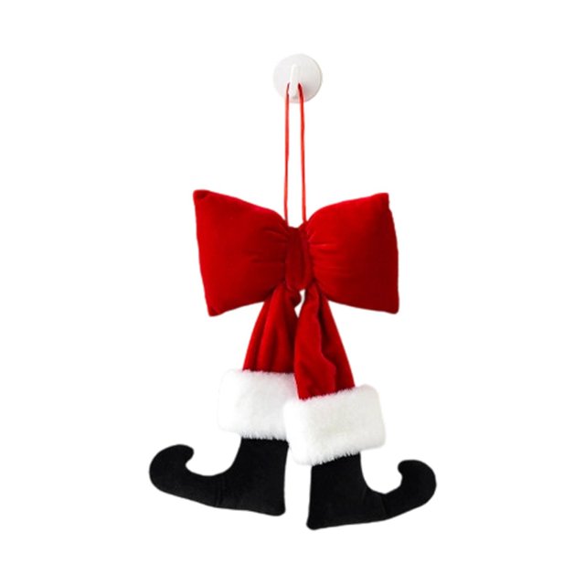 Elegante adorno con lazo para colgar en la repisa de la chimenea en fiestas y celebraciones