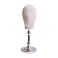 thumbnail image 2 of Soporte para exhibición de pelucas Fernando soporte para pelucas con cabeza de maniquí Base de plata, 2 of 8