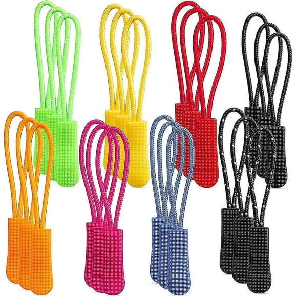 40 Pieces Zipper Pulls Zip Extension Zipper Tag For Clothes Backpacks Traveling Case Handbag Purse Zipper Replacement Tag Tents