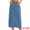 Light Blue, variant on Women's Denim Ripped Holes Back Slit Midi Jean Skirts XX-Large Light Blue