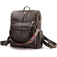 thumbnail image 4 of YOMYM Women Removable Strap Nylon Backpack, Coffee, 4 of 7