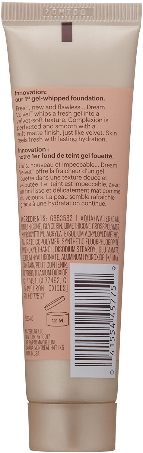 Maybelline New York Dream Velvet® Soft-Matte Hydrating Foundation
