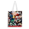 thumbnail image 1 of One-Punch Man Bolso de tela con estampado de lienzo para mujer, bolsa de compras reutilizable y estética, con cremallera interior, regalo para mujer,40*40cm., 1 of 6