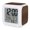 Espresso, Walnut, Hickory, Charcoal, variant on Vintage Brown Digital Alarm Clock for Bedrooms, Smart LED Alarm Clock with 7 Color Changing Night Light, Abstract Texture Vertical Lines Silent Wake Up Clocks for Sleep Study Cooking 3.2"x3.2"