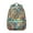 Greenish-blue-31, variant on Nordic Style Adjustable Strap School Backpack for Student, Waterproof and Scratch-Resistant, Featuring Earthy Aesthetic Floral Design, Perfect for School, Camping, and Gym Sessions