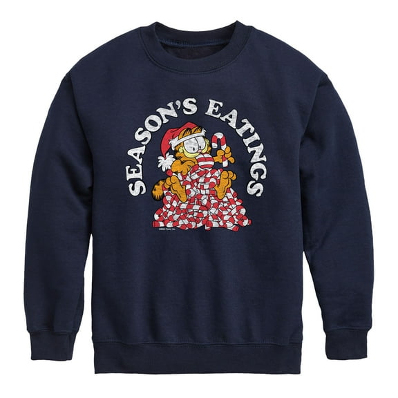 Garfield - Seasons Eatings - Toddler And Youth Crewneck Fleece Sweatshirt