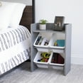 thumbnail image 6 of Humble Crew Inspire Storage Organizer with 4 Plastic Storage Bins, Grey/White, 6 of 8