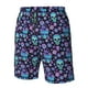 thumbnail image 4 of Balery Funny Skull Flower Traje de Baño Estilo Hawaiano para Hombre, Shorts de Secado Rápido con Bolsillos-Small, 4 of 6